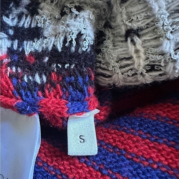 GUCCI Striped Wool Sweater With King Spaniel Intarsia Blue In Red Size… - Picture 7 of 12